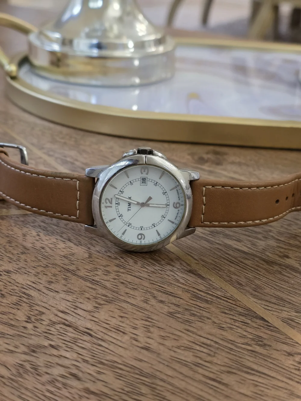 Timex Men's Brown Leather Strap Watch - Classic Field Style